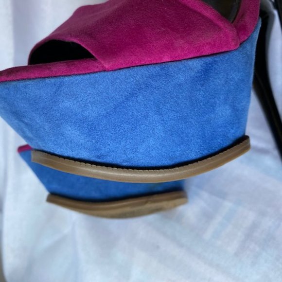 JESSICA SIMPSON platform multi color stilettos, size 7.5 - Picture 6 of 9